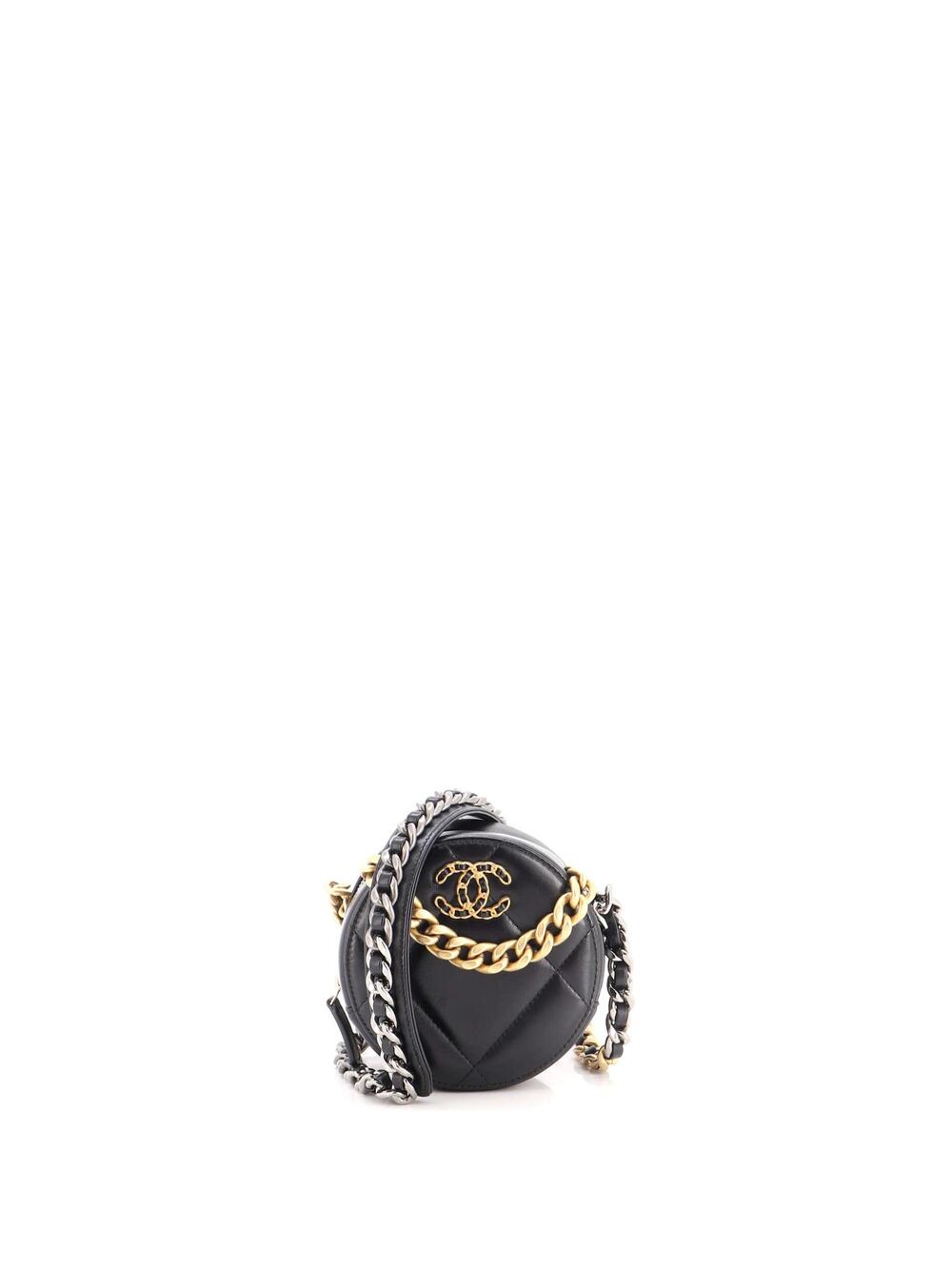 Chanel 19 Round Clutch With Chain #299255C26B
